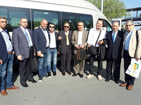 بالصور: عبد المحسن سلامة وكرم جبر والوفد الصحفي يصلون إلي قبرص لتغطية الزيارة الرسمية للرئيس السيسي 